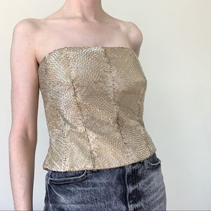 Vintage 90s Laurèl by Escada Beaded Corset Bustier